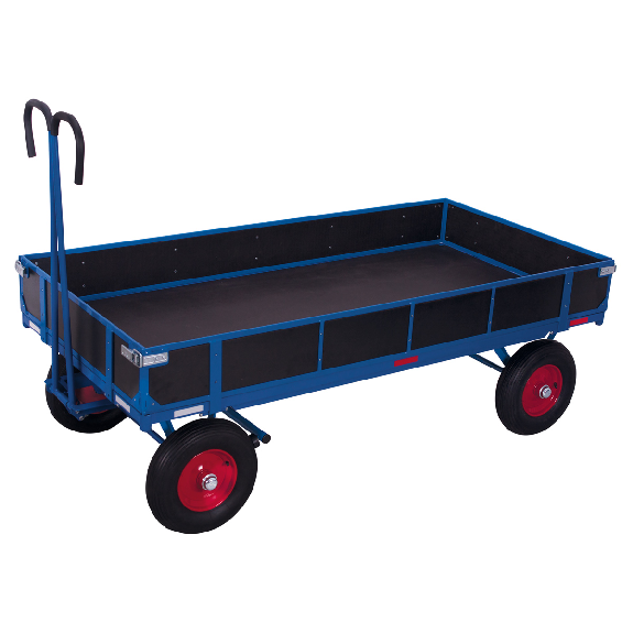 Handpritschenwagen mit Bordwand und Vollgummibereifung 1585x780mm-Beschreibung lesen