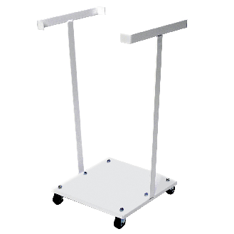 Kongamek Müllsackständer in weiß 340x340x710mm für 240l-Säcke-Beschreibung lesen