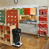 Kongamek Müllsackständer in weiß 340x340x710mm für 240l-Säcke