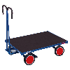 Handpritschenwagen ohne Bordwand mit Vollgummibreifung 1000x700mm