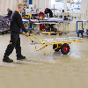 Schwerlastwagen 1650x615mm Ladefläche mit pannensicherer Bereifung und 500kg Tragkraft