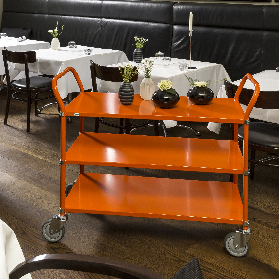 Kongamek Etagenwagen mit 3 Böden 900x440mm verzinkt ohne Bremse-Beschreibung lesen