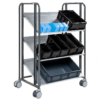 Kommissionierwagen Serie 168 dunkelgrau 877x638x1300mm-Beschreibung lesen