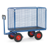 Handpritschenwagen 700kg Tragkraft mit Drahtgitterwänden 1000 mm