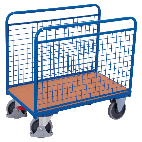 Seitenbügelwagen mit Längswänden aus Drahtgitter 1260x740mm Seitenbügelwagen mit Längswänden aus Drahtgitter 1260x740mm-Beschreibung lesen
