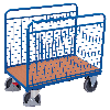 Seitenbügelwagen mit Längswänden aus Drahtgitter 1260x740mm