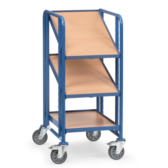 Fetra Eurokastenwagen mit 3 Holzwerkstoffplatten für je 1 Eurokasten-Beschreibung lesen
