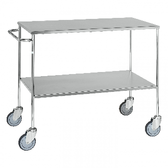 Edelstahl- Tischwagen verzinkt 1000x580mm Ladefläche mit Gummibereifung mit Bremse-Beschreibung lesen