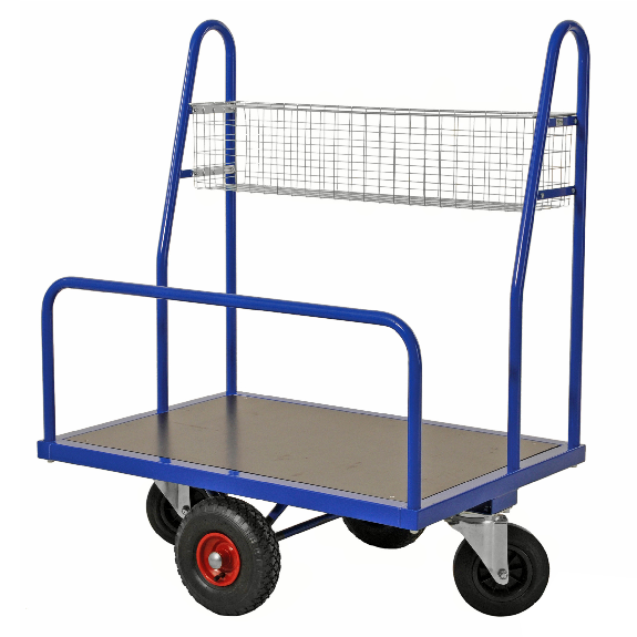 Baumarktwagen mit verzinktem Kleinteilekorb 1000x700x1250mm Baumarktwagen mit verzinktem Kleinteilekorb 1000x700x1250mm-Beschreibung lesen