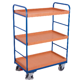 Etagenwagen, hoch mit 3 Ladeflächen, umrandet 1165x755mm-Beschreibung lesen