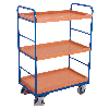 Etagenwagen, hoch mit 3 Ladeflächen, umrandet 1165x755mm