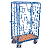 Paket-Vierwandwagen, hoch, seitlich vergittert Ladefläche 850x500mm