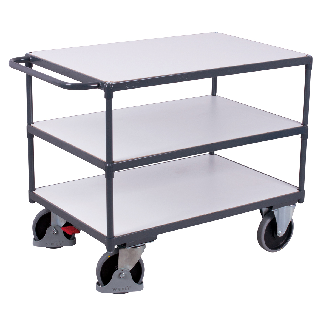Schwerlast ESD Tischwagen mit Schiebegriff und 3 Ladeflächen 1995x800mm-Beschreibung lesen