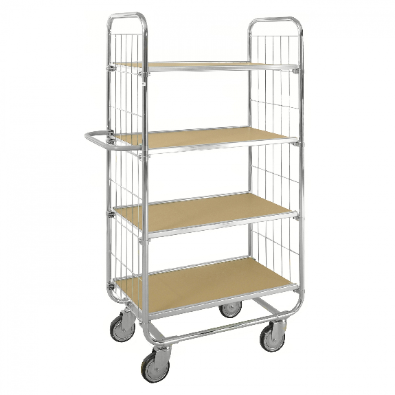 ESD-Etagenwagen Serie 8000-M mit 4 Etagen 750x425mm ohne Bremse-Beschreibung lesen