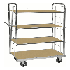 ESD-Etagenwagen Serie 9000-L mit 4 Etagen 1400x600mm