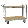 ESD-Etagenwagen Serie 9000-M mit 2 Etagen 1200x600mm Ladefläche ohne Bremse