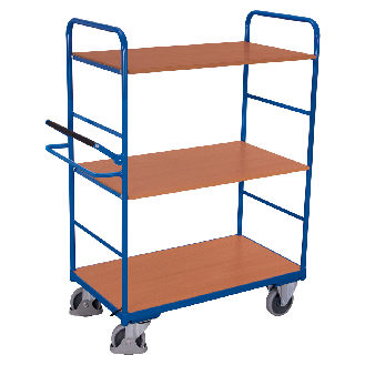 Etagenwagen, hoch Totmannbremse und 3 Ladeflächen 1000x600mm-Beschreibung lesen