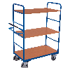 Etagenwagen, hoch Totmannbremse und 3 Ladeflächen 1000x600mm