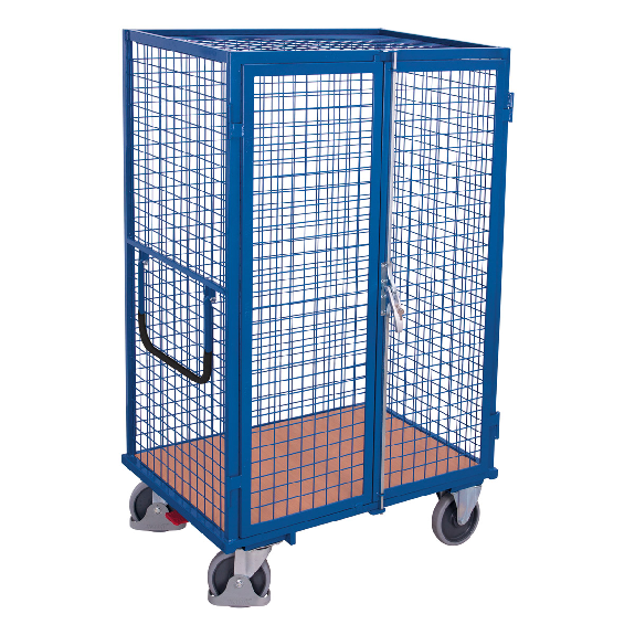 Etagenwagen, außen vergittert mit Flügeltür und Ladefläche 1245x785mm-Beschreibung lesen
