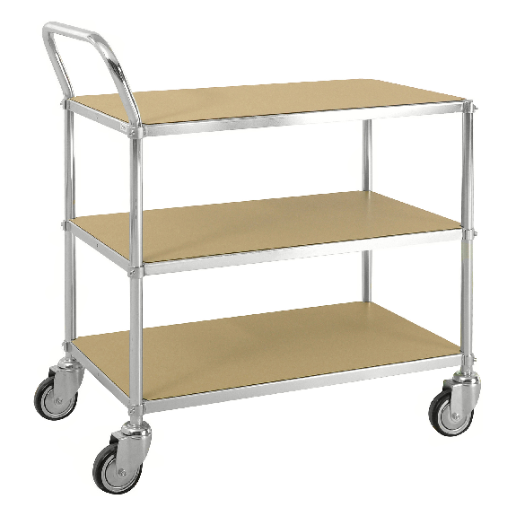 ESD-Etagenwagen mit Schiebegriff 3 Etagen 760x440mm Ladefläche mit Bremse ESD-Etagenwagen mit Schiebegriff 3 Etagen 760x440mm Ladefläche mit Bremse-Beschreibung lesen