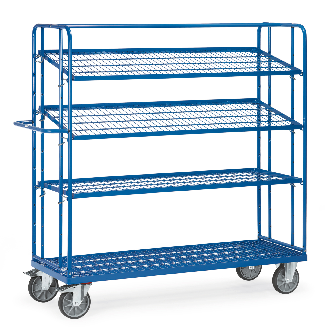 Etagenwagen mit 3 verstellbaren losen Drahtgitterböden, Höhe 1800 mm 1250x610-Beschreibung lesen