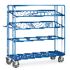 Etagenwagen mit 3 verstellbaren losen Drahtgitterböden, Höhe 1800 mm 1250x610