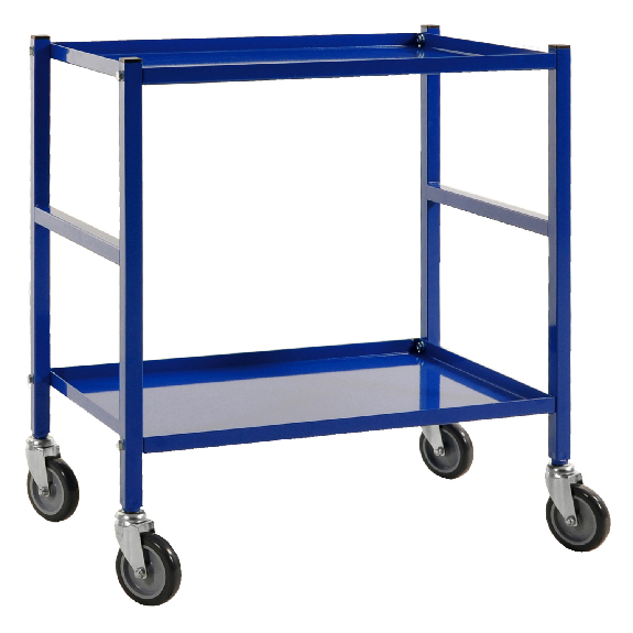 Kongamek Tischwagen 625x414mm Ladefläche in blau mit Bremse-Beschreibung lesen