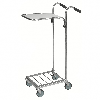 Mini- Servierwagen verzinkt mit Ladefläche 410x355mm ohne Bremse