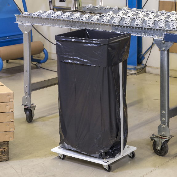 Kongamek Müllsackständer in weiß 450x380x900mm für 240l-Säcke-Beschreibung lesen