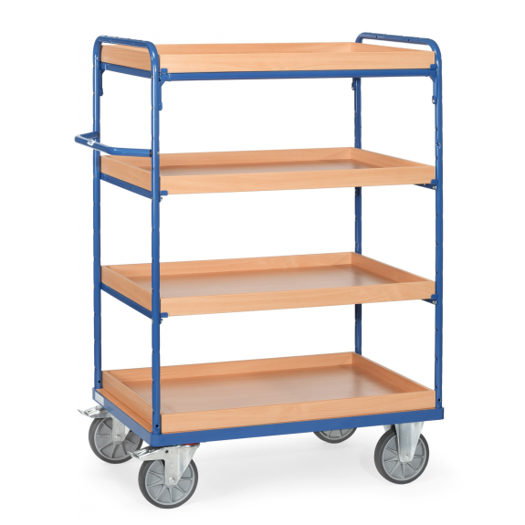 Etagenwagen mit Holzkästen 4 Etagen 850x500 Etagenwagen mit Holzkästen 4 Etagen 850x500-Beschreibung lesen