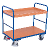 Etagenwagen, niedrig mit 2 Ladeflächen und Rand 965x655mm