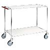 Kongamek Tischwagen in weiss, verzinkt mit Komfort- Griff 1000x580x850mm Kongamek Tischwagen in weiss, verzinkt mit Komfort- Griff 1000x580x850mm