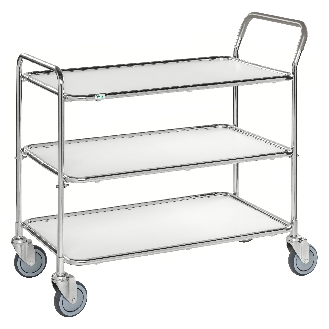 Tischwagen verzinkt 3 Etagen 850x508 mm-Beschreibung lesen