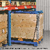 Kongamek Palettenwagen in blau 150mm hoch 1000kg Tragkraft für EUR-Paletten 1200x800mm