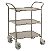 Kongamek Tablettwagen 770x495x960mm Anthrazit grau pulverbeschichtet mit Bremse und 3 Tabletts in grau Kongamek Tablettwagen 770x495x960mm Anthrazit grau pulverbeschichtet mit Bremse und 3 Tabletts in grau