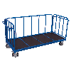 Dreiwandwagen mit senkrechten Streben Elastikbereifung 1200kg Tragkraft 1605x845mm