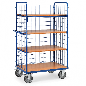 Etagenwagen mit Seitengittern und Längswanden 4 Etagen 1000x600-Beschreibung lesen