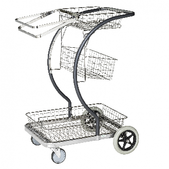 Reinigungswagen grau 690x450x1000 mm 100 kg-Beschreibung lesen