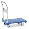 Carrello con piattaforma in plastica 200 kg