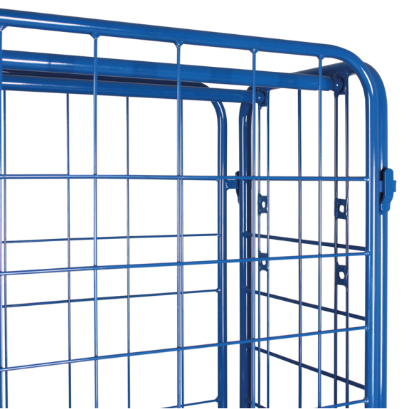 Paket-Dreiwandwagen, hoch, seitlich vergittert Ladefläche 1200x800mm Paket-Dreiwandwagen, hoch, seitlich vergittert Ladefläche 1200x800mm-Beschreibung lesen