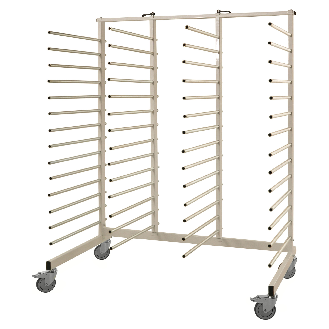 Trockenwagen in blau 460x500x1200mm mit Auflagerohren-Beschreibung lesen