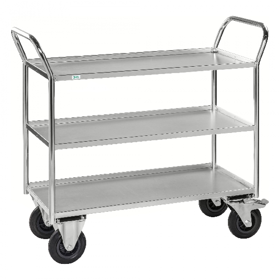 Etagenwagen voll verschweisst und verzinkt mit 3 Böden 940x540mm Ladefläche und 24mm Rand mit Bremse Etagenwagen voll verschweisst und verzinkt mit 3 Böden 940x540mm Ladefläche und 24mm Rand mit Bremse-Beschreibung lesen