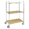 ESD-Etagenwagen mit 3 Etagen 900x540mm Ladefläche ohne Bremse