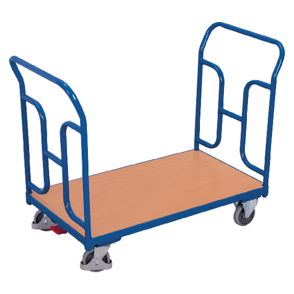 VARIOfit Doppel-Schiebebügelwagen 250kg Tragkraft mit gebogenen Rohren 1000x600mm VARIOfit Doppel-Schiebebügelwagen 250kg Tragkraft mit gebogenen Rohren 1000x600mm-Beschreibung lesen