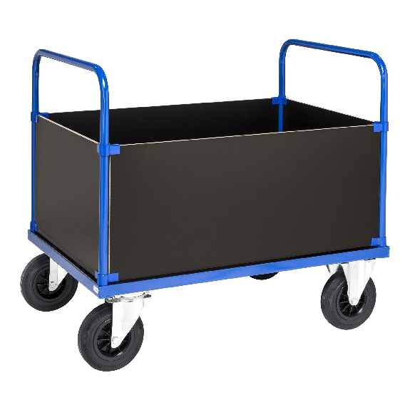 Kastenwagen in blau 1000x700x900mm mit verzinkter Ladefläche und 4 Wänden Kastenwagen in blau 1000x700x900mm mit verzinkter Ladefläche und 4 Wänden-Beschreibung lesen