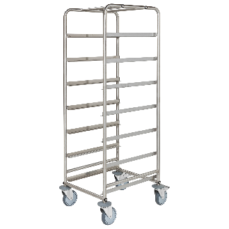 Edelstahl-Kistenwagen 560x500x1565 mm mit 7 Etagen-Beschreibung lesen
