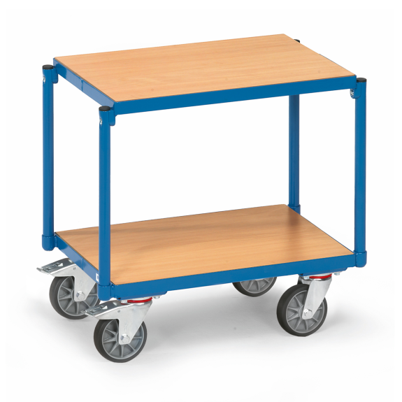 Fetra Etagen-Roller mit 2 Böden aus Holz, ohne Rand Fetra Etagen-Roller mit 2 Böden aus Holz, ohne Rand-Beschreibung lesen