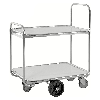 Kommissionierwagen verzinkt mit 2 laminierten Böden 1250x630mm und offenen Seitenwänden