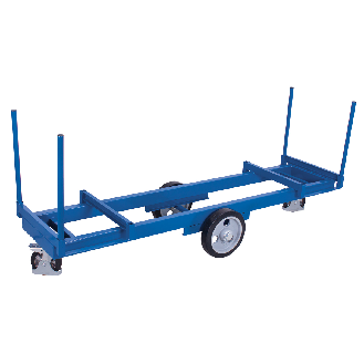 Langmaterialwagen mit 4 Rungen Elastikvollgummi 2000kg Tragkraft-Beschreibung lesen