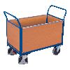 Vierwandwagen mit Holzwänden 1200x750mm